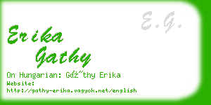 erika gathy business card